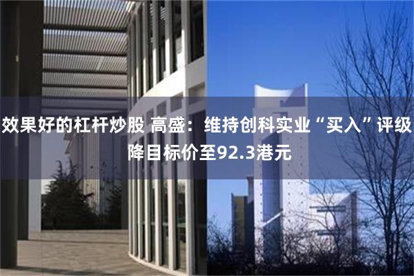 效果好的杠杆炒股 高盛：维持创科实业“买入”评级 降目标价至92.3港元