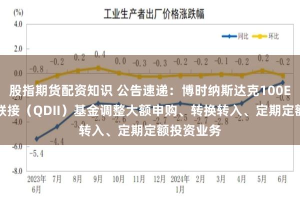 股指期货配资知识 公告速递：博时纳斯达克100ETF发起式联接（QDII）基金调整大额申购、转换转入、定期定额投资业务