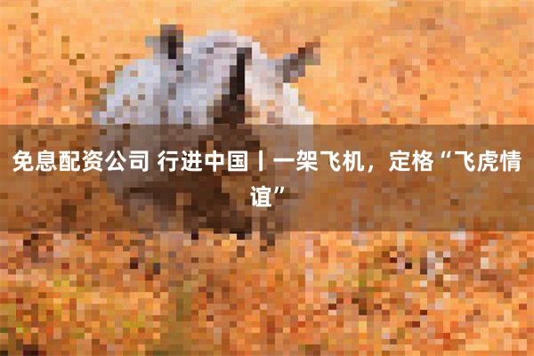 免息配资公司 行进中国丨一架飞机，定格“飞虎情谊”