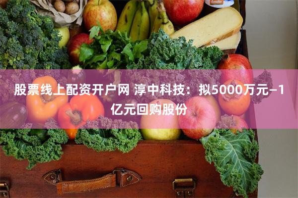 股票线上配资开户网 淳中科技：拟5000万元—1亿元回购股份