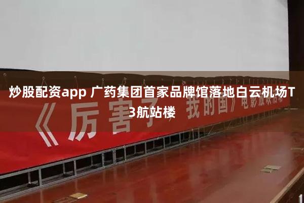 炒股配资app 广药集团首家品牌馆落地白云机场T3航站楼