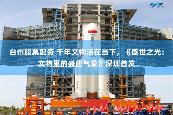 台州股票配资 千年文物活在当下，《盛世之光：文物里的盛唐气象》深圳首发