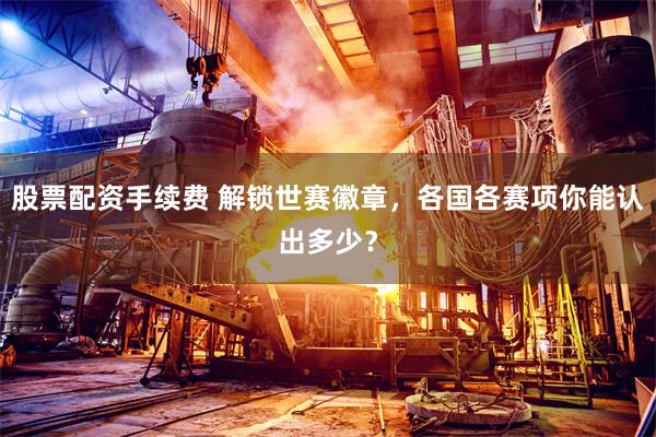 股票配资手续费 解锁世赛徽章，各国各赛项你能认出多少？
